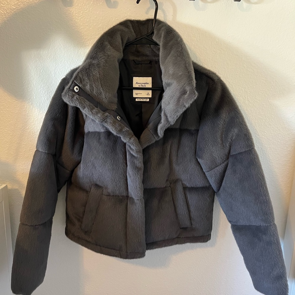 XS, Gray Abercrombie Mini Puffer